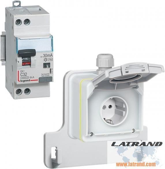 Контакт шуко 16A, Green'up Access IP66 IK08 за заряд на авт. до 3,7kW - 90470