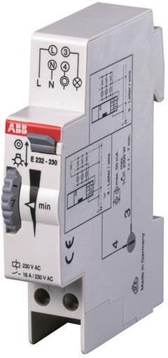 Стълбищен автомат E232-230, 1m-7m, 1c/o 16A, 230Vac 1 модул ABB, 2CDE110000R0501