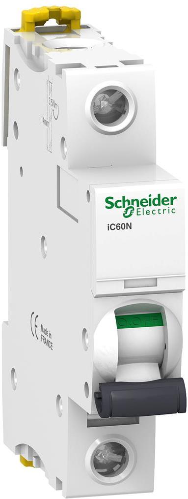 Автоматичен прекъсвач Acti 9 iC60N 1P 6A крива C 6kA SE, SCHNEIDER ELECTRIC НИСКО НАПРЕЖЕНИЕ, A9F74106