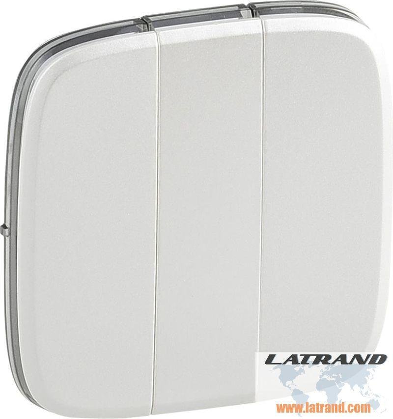 Лицев панел за троен ключ C137 цвят Перла Valena Allure Legrand - 755039