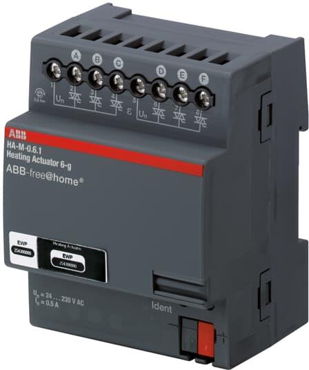 Актуатор вентили HA-M-0.6.1 6х 4DIN free@home ABB, KNX, 2CDG510008R0011