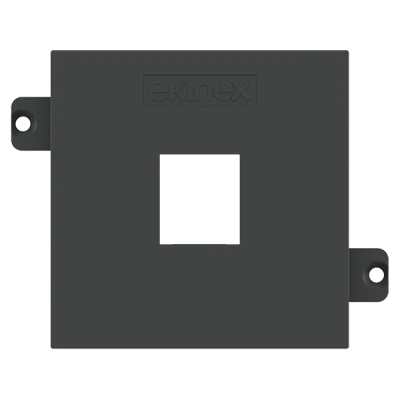 Лицев панел за 1х RJ45 Keystone 55x55 Fenix Grey Bromine EKINEX, EK-KSC-1K-FGB