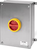 Пакетен прекъсвач Y4 63A 3P+N I-0 в неръждаемо табло 150x220x120mm IP65 Isolators Scame, SCAME, 590.SEM6305