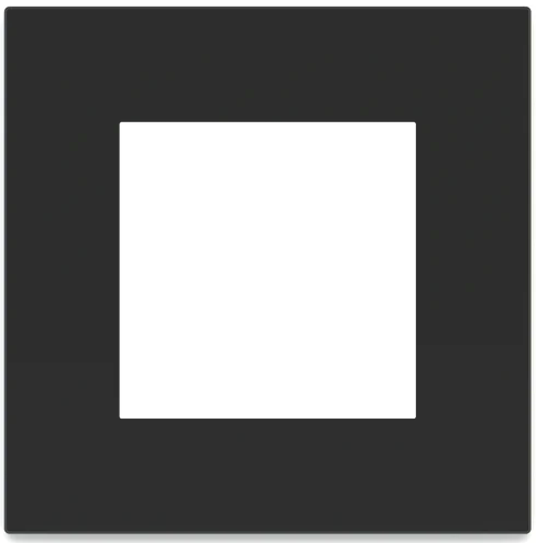 Рамка 1х 55x55 Surface Linea71/20Venti Fenix Black Ingo EKINEX, EK-SQG-FNI