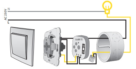 Димер универсален, LED 10-150VA, 230Vac без неутрала, за конзола, Elko EP, ELKO EP, SMR-S/230V