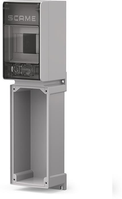 Табло за индустриални контакти и DIN модули IP65, UV, серия Proxima (5 DIN и 1х16A или 32A с блокировка) Scame-573.5111