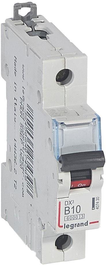 Автоматичен прекъсвач DX3 1P 10A крива B 6kA Legrand, LEGRAND НИСКО НАПРЕЖЕНИЕ, 407430
