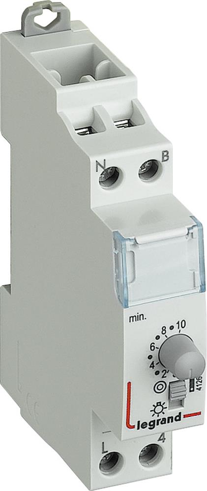 Стълбищен автомат, 1x 0.5s-10m, 16A, 230Vac 1 модул Legrand, LEGRAND НИСКО НАПРЕЖЕНИЕ, 3701