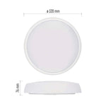 Плафон LED DN320 20W CCT 2000lm 120° 50000h IP65 FLERI EMOS, ZM3012
