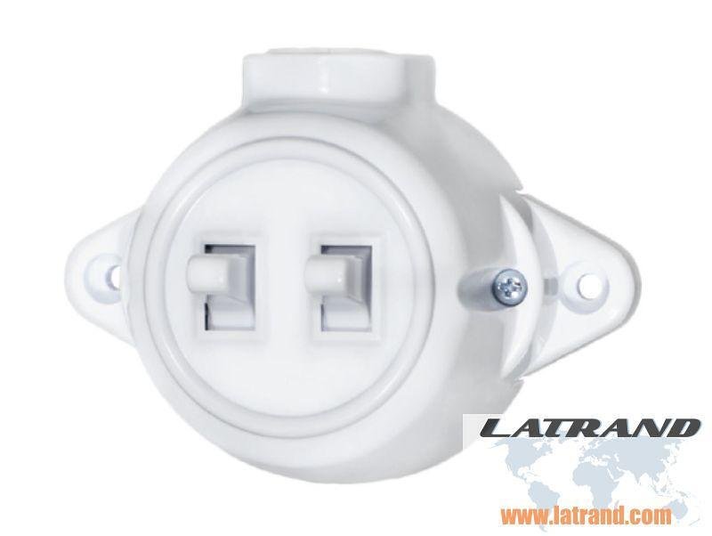 ATRA - Сериен ключ 10A открит монтаж IP21 бял - 5125, АТРА