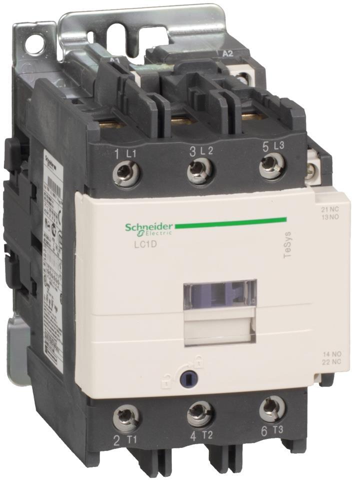 Контактор TeSys D 3P 37kW (80A AC-3) 1NO-1NC 230V 50/60Hz SE, SCHNEIDER ELECTRIC НИСКО НАПРЕЖЕНИЕ, LC1D80P7