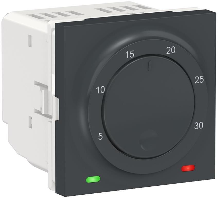 Термостат 2 мод. цвят Антрацит Unica SE, SCHNEIDER ELECTRIC, NU350154