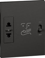 Контакт за самобръсначка 3 мод. цвят Черен Living Now Bticino-KG4177