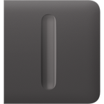 Лицев панел за Smart димер страничен, сив, SideButton Ajax, AJAX, 98581.254.GR1
