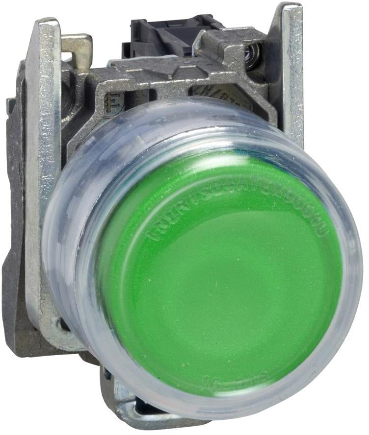 Бутон сглобен зелен 1NO със защитно капаче Ø22mm XB4 SE, SCHNEIDER ELECTRIC НИСКО НАПРЕЖЕНИЕ, XB4BP31