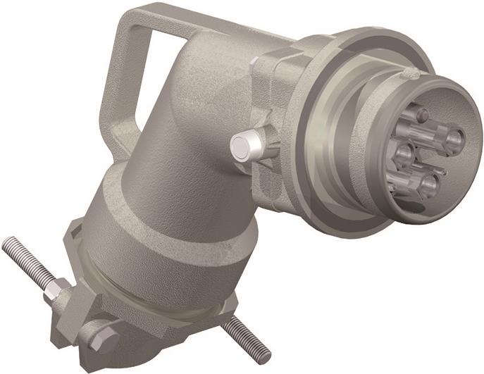 Промишлен щепсел 3P+Е 370А IP67 1000V серия OPTIMA-METAL Scame, SCAME, 899.AL5PR312