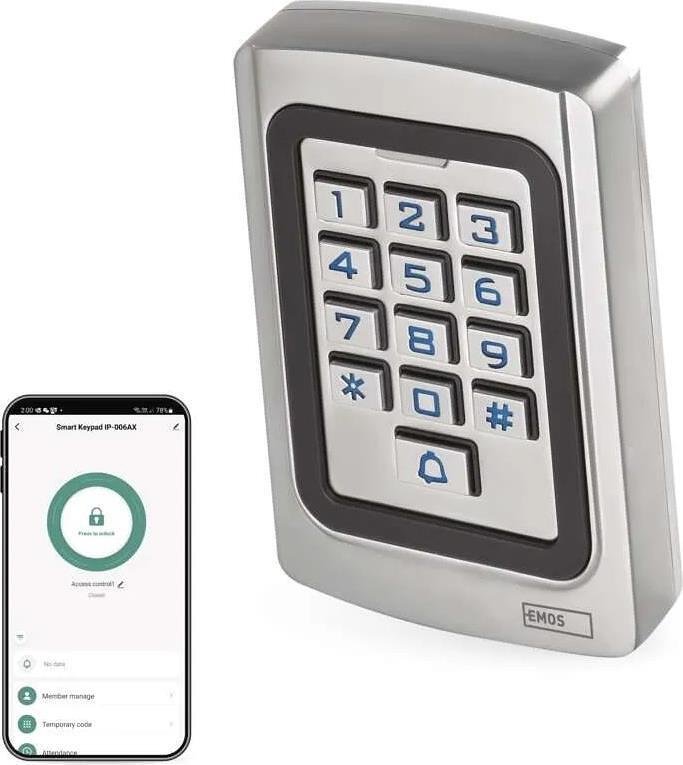 Самостоятелен четец с клавиатура за контрол на достъп IP-006AX Wi-Fi GoSmart EMOS