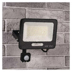 Прожектор LED 50W 4000K 5000lm 120° x 120° 20000h IP65 черен с датчик GLARO EMOS, ZS2344B