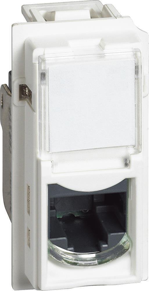 Розетка RJ45 cat.5e UTP конектор toolless IDC 1 мод. цвят Бял Living Now Bticino - KW4279C5E