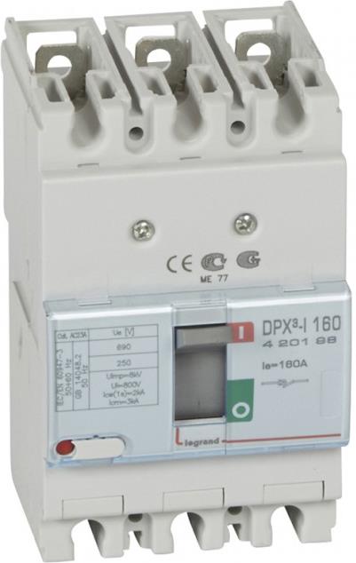Товаров прекъсвач DPX3-I 160 3P 160A Legrand, LEGRAND НИСКО НАПРЕЖЕНИЕ, 420198