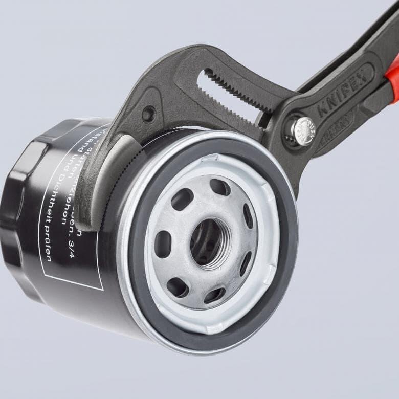 Клещи за сифони и ВиК връзки, червена ръкохватка 250мм, Knipex - K8101250