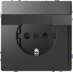 Механизъм контакт шуко с лицев панел IP44 цвят Антрацит System Design Merten SE /до изчерпване/, SCHNEIDER ELECTRIC, MTN2314-6034
