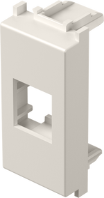 Лицев панел RJ45 Keystone 1 мод. цвят Крем мат Modul TEM, KM50MI