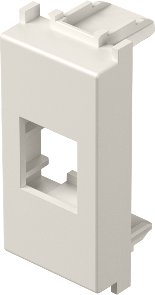 Лицев панел RJ45 Keystone 1 мод. цвят Крем мат Modul TEM, KM50MI