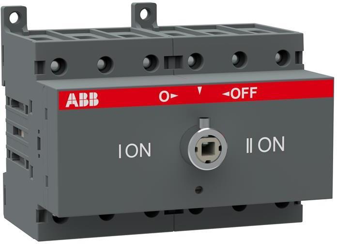 Разединител OT63F3C 63A 3P I-0-II за DIN монтаж без ръкохватка АВВ, ABB, 1SCA105338R1001