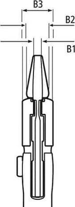 Клещи раздвижени, хромирани, червена ръкохватка 300мм, Knipex - K8603300