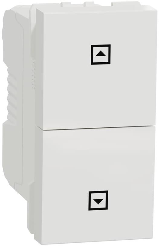 Бутон за щори 1 мод. цвят Бял Unica SE, SCHNEIDER ELECTRIC, NU310718SC