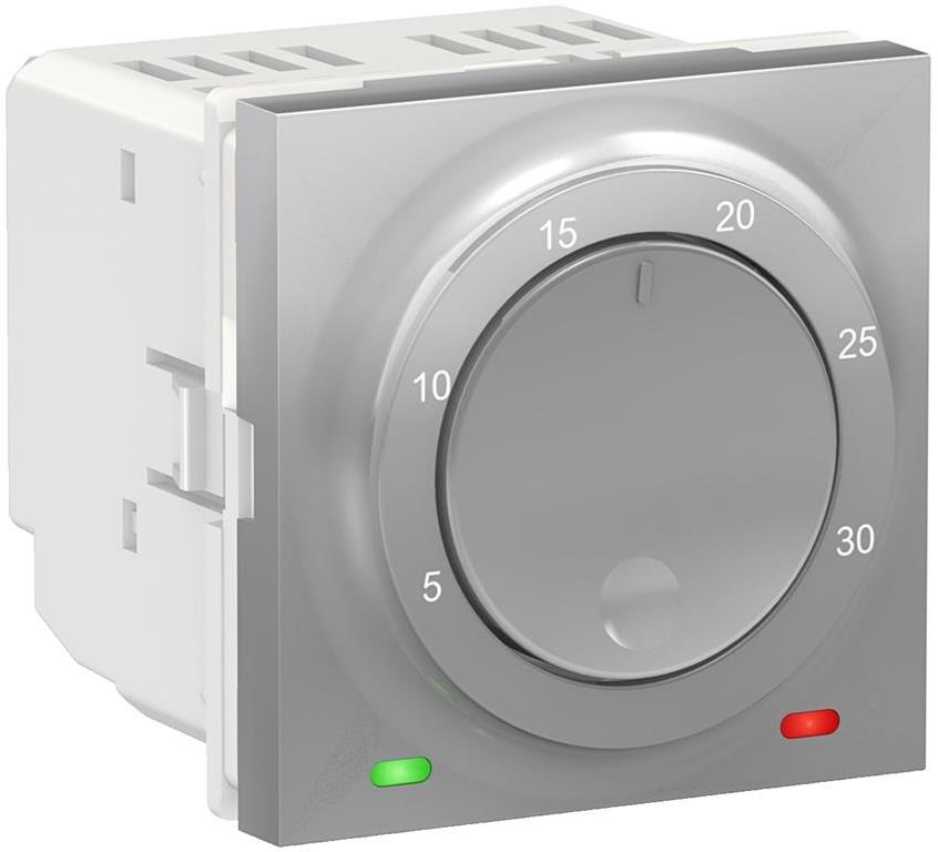 Термостат 2 мод. цвят Алуминий Unica SE, SCHNEIDER ELECTRIC, NU350130