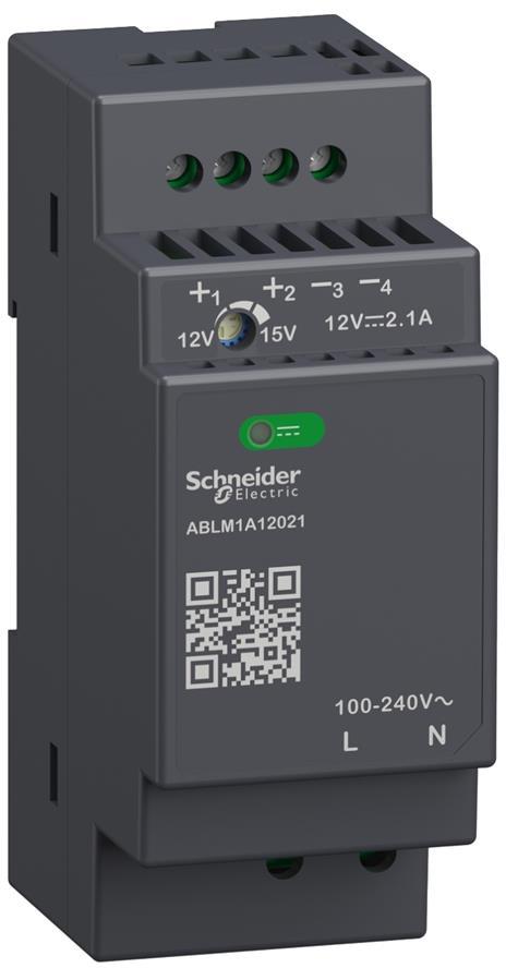 Захранващ блок Modicon 1P In:100...240Vac Out:12Vdc 2.1A SE, SCHNEIDER ELECTRIC НИСКО НАПРЕЖЕНИЕ, ABLM1A12021