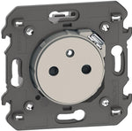 Контакт френски стандарт 2P+E 16A + USB тип C 1.5A 7.5W с носеща рамка 2 мод. цвят Крем Living Now Bticino, BTICINO, KM4142USB