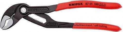 Клещи раздвижени Cobra, червена ръкохватка 180мм, Knipex - K8701180