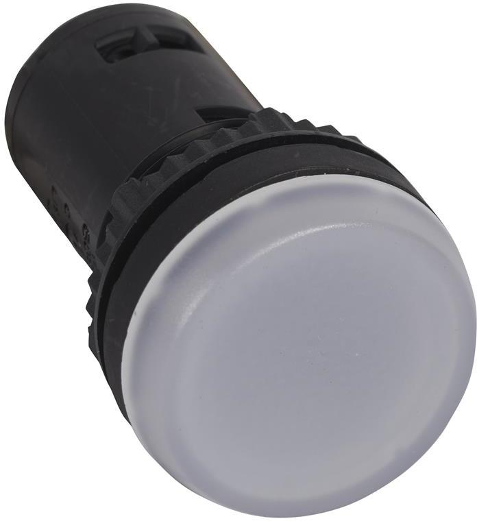 Сигнална лампа LED монолитна бяла 230Vac Ø22mm Legrand, LEGRAND НИСКО НАПРЕЖЕНИЕ, 24610