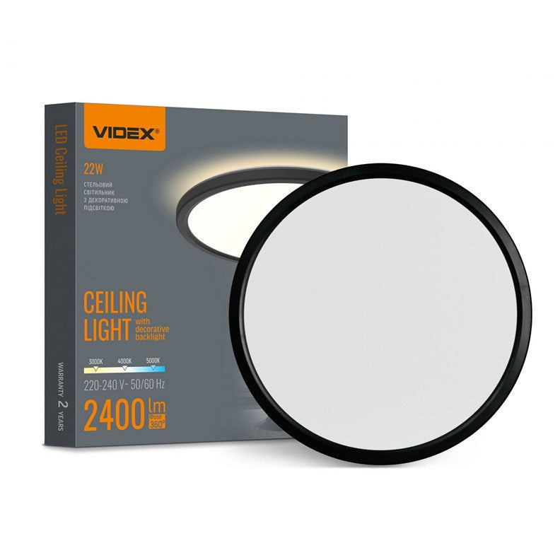 КРЪГЛА LED ПЛАФОНИЕРА VL-DL5R-22CB 3K/4K/5K VIDEX