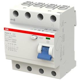 ДТЗ 4P 40A 30mА серия F204 тип A ABB, 2CSF204101R1400