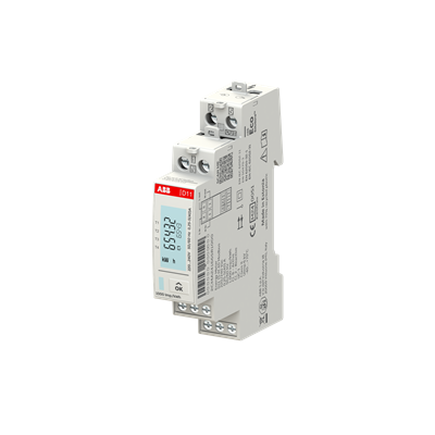Монофазен електромер за ДИРЕКТНО мерене на ел. енергия D11 15, Modbus, 2 тарифи, за DIN монтаж 1 мод, 40A, MID ABB, 2CMA241665R1000