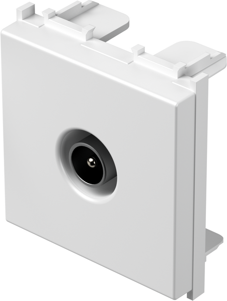 Розетка TV индивидуална 0db 2 мод. цвят Бял гланц Modul TEM, KM20PW