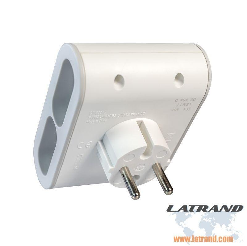 СТАТИЧЕН АДАПТЕР 4х2Р LEGRAND - БЯЛ/СИВ