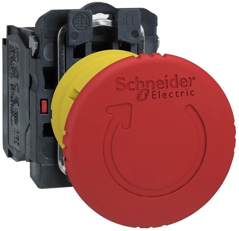 Авариен стоп червен Ф40мм 1NC Ø22mm XB5 SE, SCHNEIDER ELECTRIC НИСКО НАПРЕЖЕНИЕ, XB5AS8442