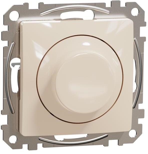 Димер ротативен R=5-200W C=5-150VA LED=5-100W цвят Крем Sedna SE, SCHNEIDER ELECTRIC, SDD112502