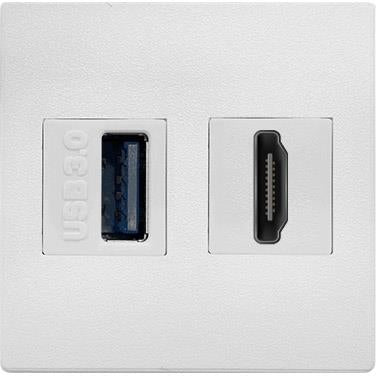 Модул IMP с 1х USB 3.0 и 1х HDMI цвят Бял, ABL, ABL Сърбия, 2T0110UH