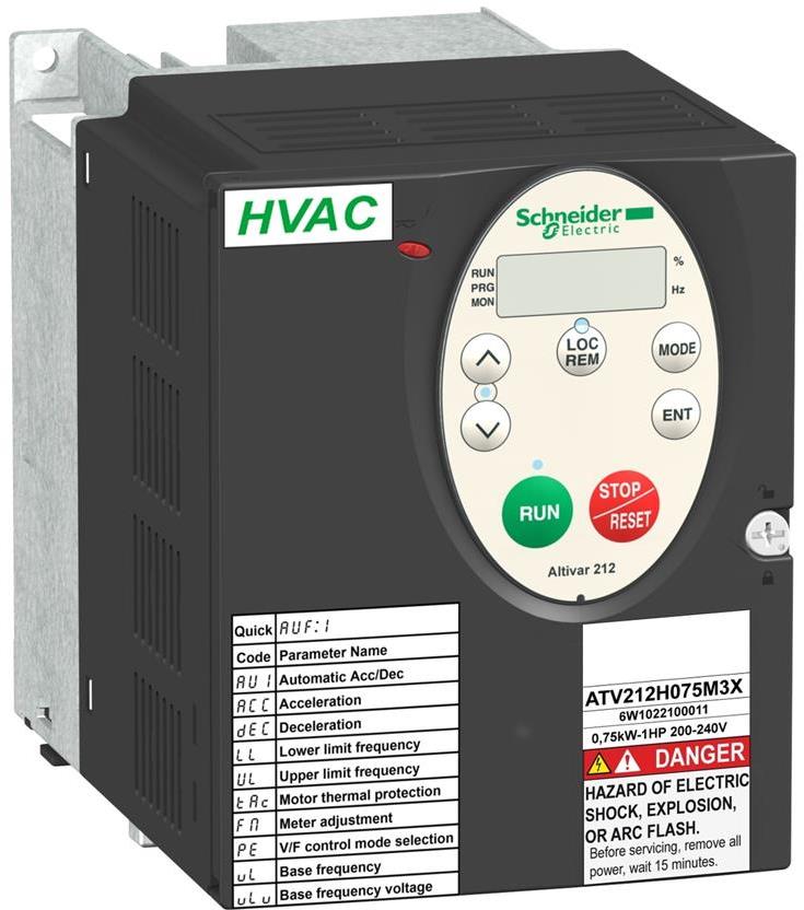 Честотен регулатор 3P 0.75kW ATV212 380...480V IP20 SE, SCHNEIDER ELECTRIC НИСКО НАПРЕЖЕНИЕ, ATV212H075N4