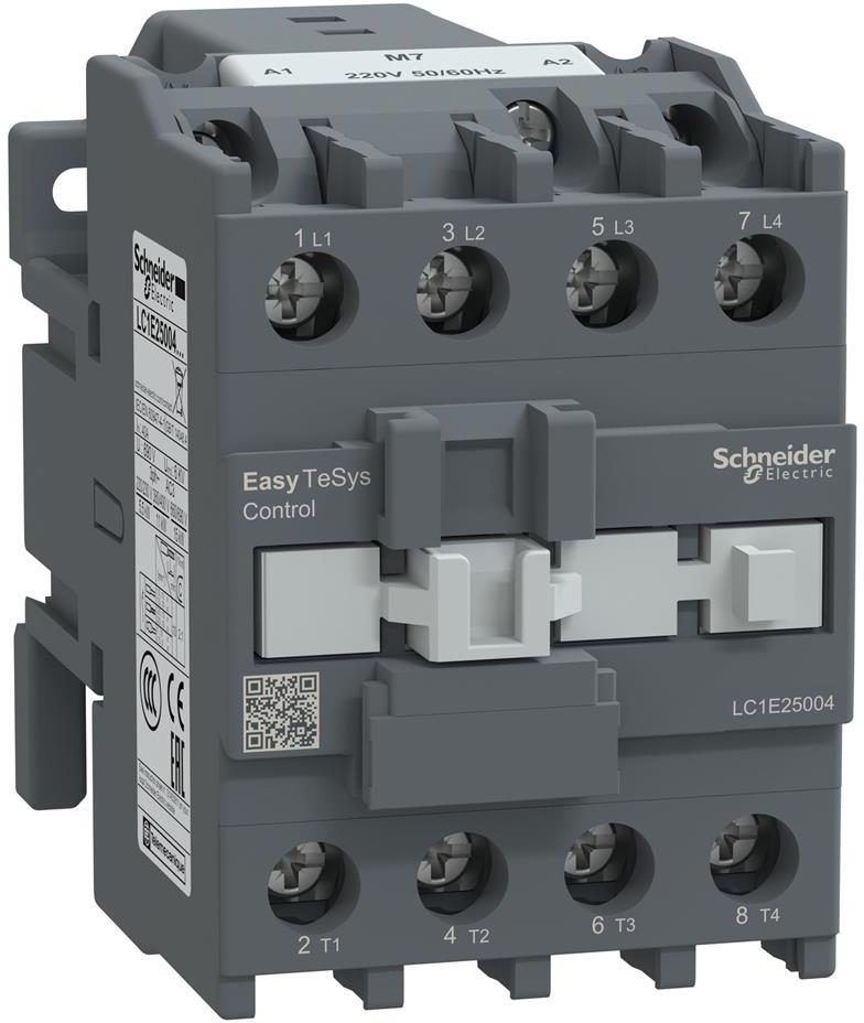 Контактор TeSys E 4P 4NO (40A AC-1) 220V 50/60Hz SE, SCHNEIDER ELECTRIC НИСКО НАПРЕЖЕНИЕ, LC1E25004M7