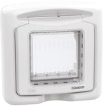 Капак противовлажен IP55 2 мод. цвят Бял Classia Bticino, BTICINO, 27602B