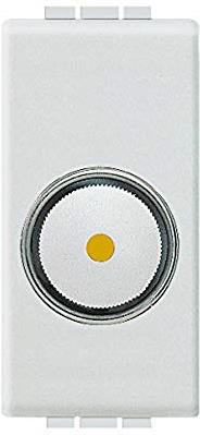 Димер ротативен R=100-500W 1 мод. цвят бял LL Bticino, BTICINO, N4406