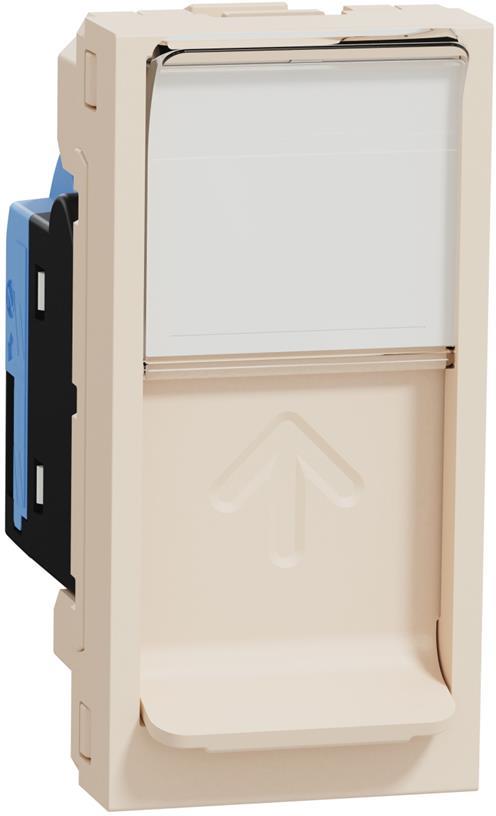 Розетка RJ45 UTP cat.5e S-One 1 мод. цвят Крем Unica SE, SCHNEIDER ELECTRIC, NU341044
