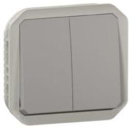 Сериен ключ/бутон механизъм цвят Сив IP55 Plexo New Legrand, LEGRAND, 69525L